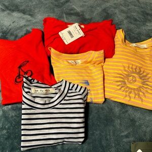 Women’s free people lot sizes small and medium large athliesure shorts shirts